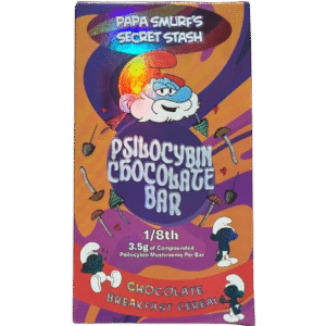 papa smurf’s secret stash chocolate breakfest cereal 3.5g