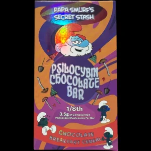 Papa smurf's secret stash shroom bar | Papa Smurf's secret stash psilocybin chocolate Bar